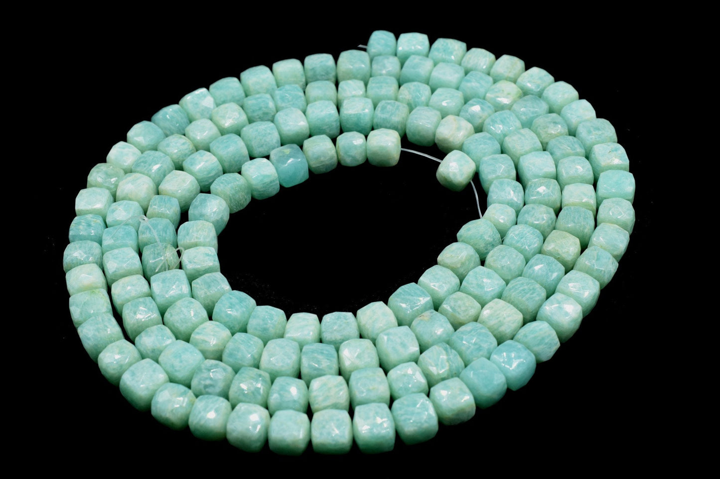 Natural Amazonite Faceted Cube Beads,8-9mm Box Shaped Beads,Amazonite Loose Beads,Amazonite Cube Beads,jewelry making beads,3D Cube Beads