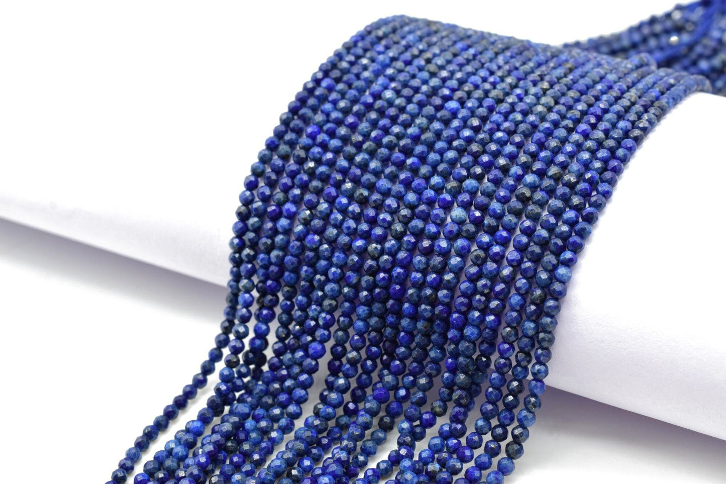 Lapis Lazuli Beads,2mm to 2.5mm faceted Beads,Dark Blue stone beads,Semi Precious Beads,Tiny Spacers beads,fine quality beads,Natural stone