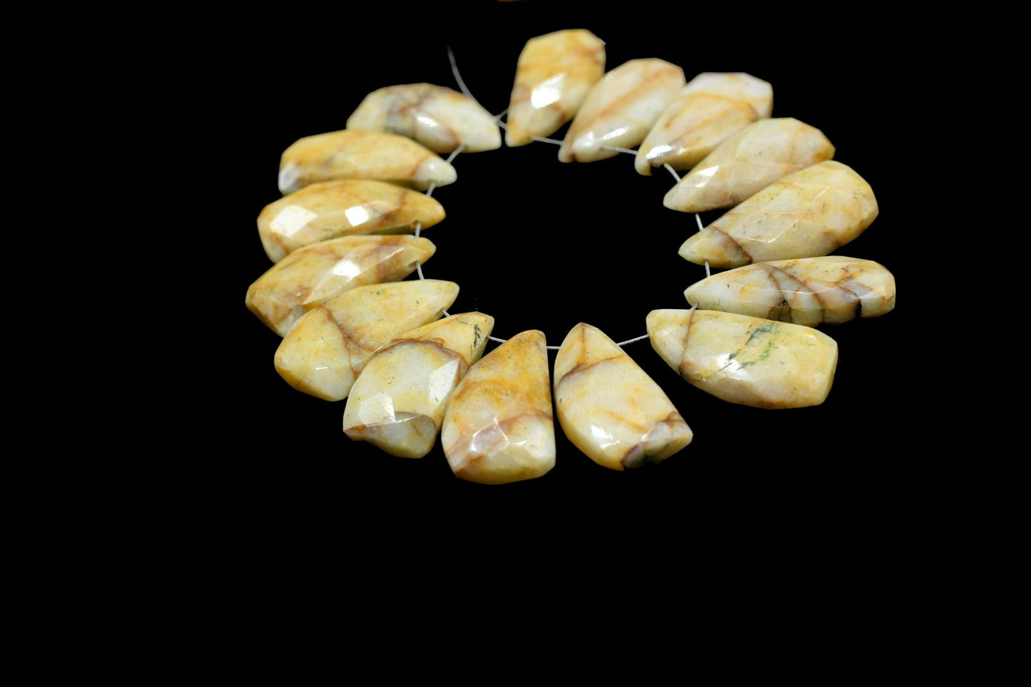 Picture Jasper 10x18mm Briolette Beads,Shark tooth shape beads,Shark tooth shape Briolettes,Picture Jasper Faceted Briolettes,Jasper beads