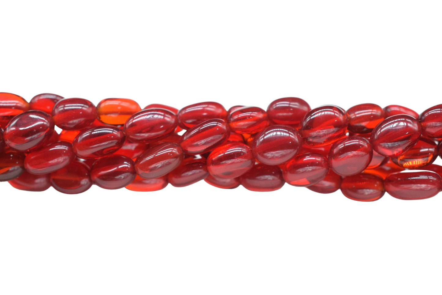 Garnet Smooth Oval Beads,Garnet Quartz Smooth Beads,Loose Beads for Jewelry Making,Garnet Plain Oval Beads,Garnet Smooth Nuggets Beads