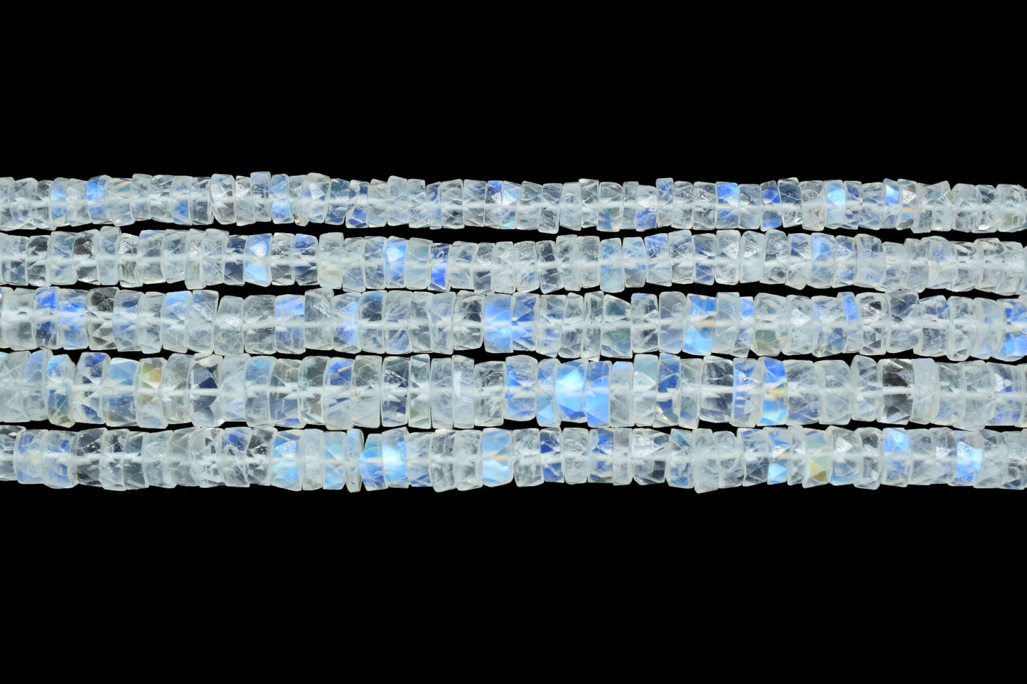 AAA Quality Rainbow moonstone 5mm Faceted Tyre shape Heishi Beads,Moonstone Spacer Beads,Moonstone Wheel beads,Moonstone Tyre Beads,
