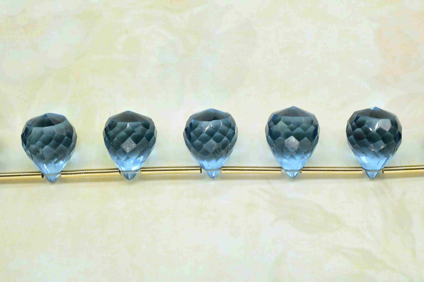 London Blue Topaz Teardrop Shape Briolette,10x14mm Drop Beads,AAA Quality Briolette,Topaz Briolette,Topaz Briolette Jewelry,Gemstone Bead