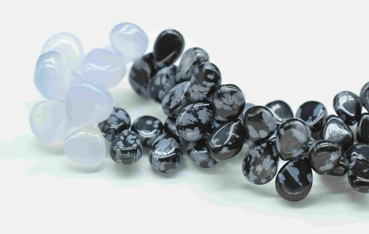 Dendrite Opal Teadrop Beads,Tiny Heart Shape Necklace,Multi Gemstone Smooth Briolettes,Handmade Beads jewelry,Station Link,loose Beads Gift