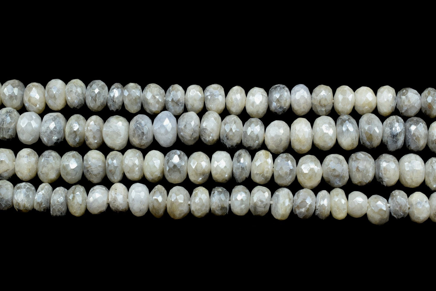 Gray Silverite Gemstone Roundlle Beads 7x7.5 mm Gray Silverite faceted rondelle full 6 inch strand beads,Silverite Gemstone Jewellery Making