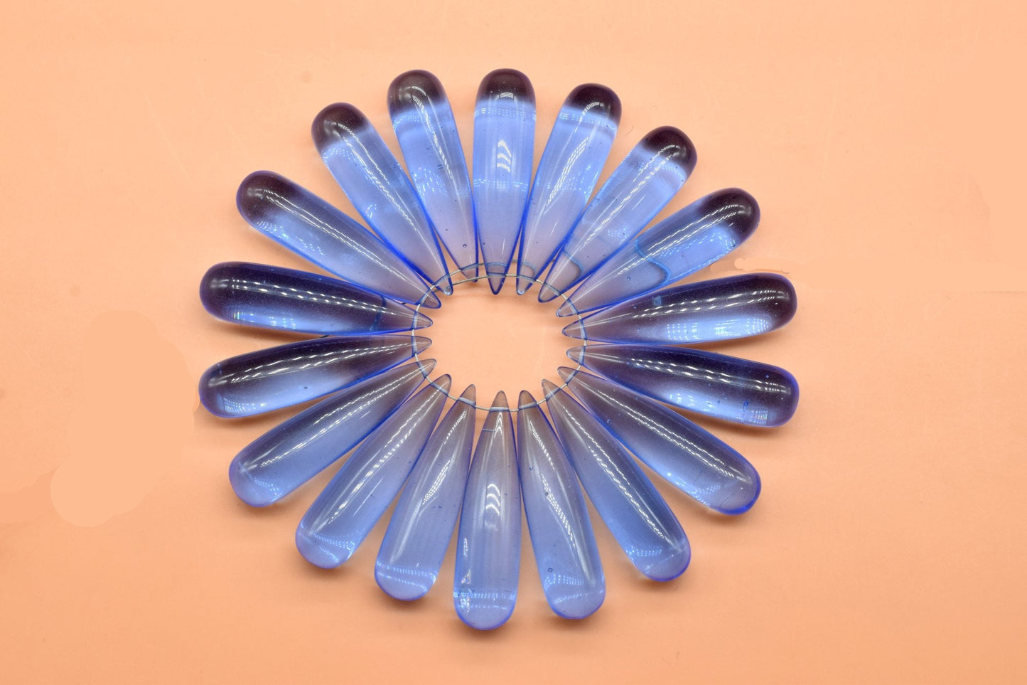 Tanzanite Long drop 8x30mm smooth Briolettes,Tanzanite Quartz Faceted Long Drop Loose Gemstone, Matching Pair, Calibrated Briolette