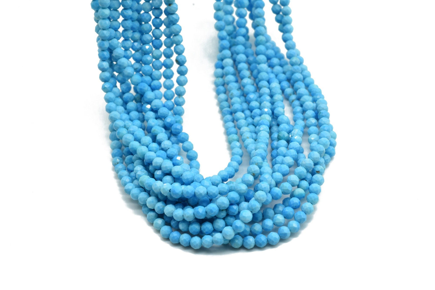 Turquoise Faceted Rondelle Beads,3mm Turquoise beads,Jewelry Making beads,AAA Grade beads,13 Inches long strand,Natural Gemstone beads