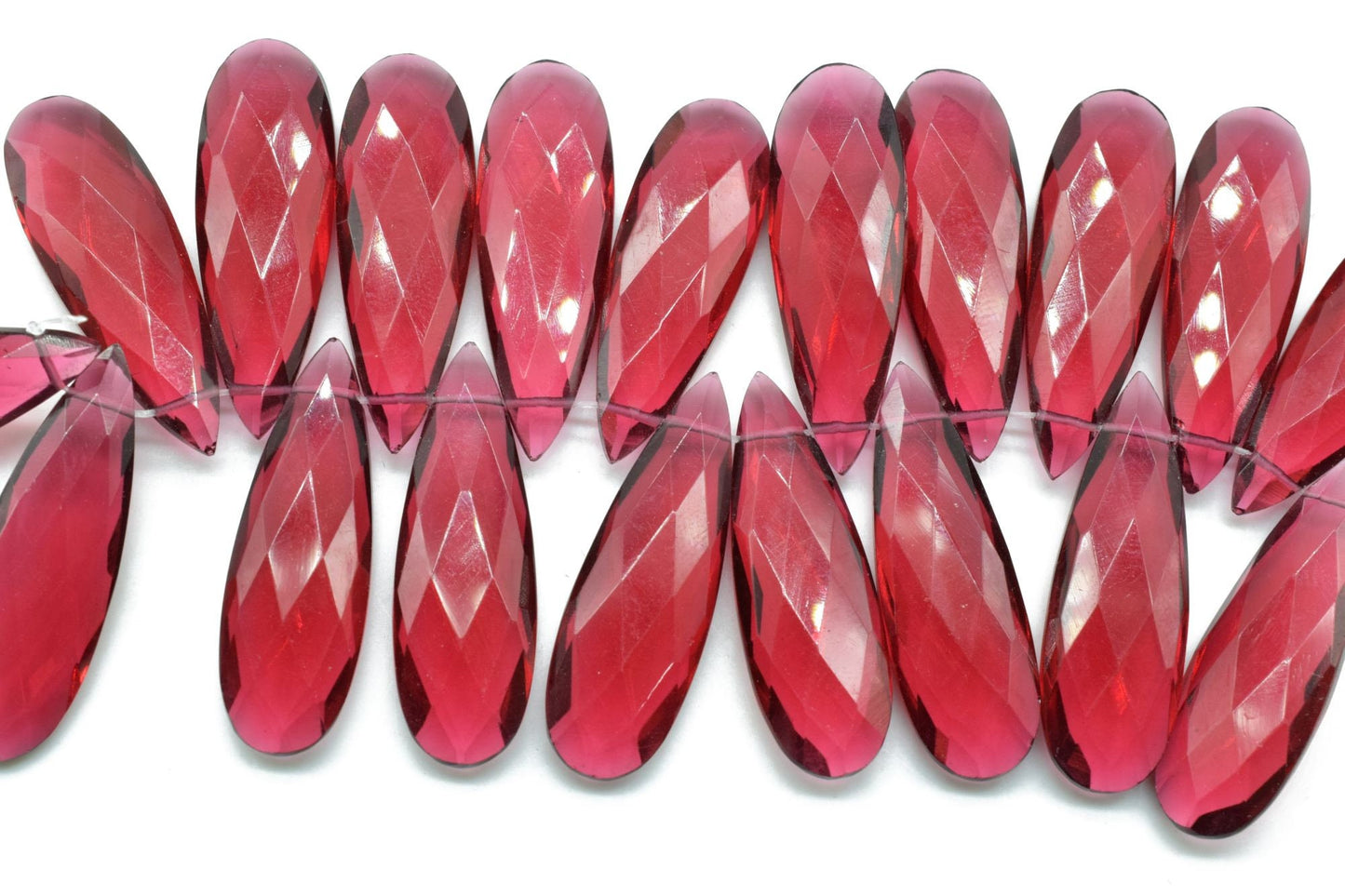 Pink Tourmaline Long drop 10x30mm Briolettes,Pink Tourmaline T drilled Briolette,Tear Drop Briolettes,jewelry supplies,Top Quality Briolette