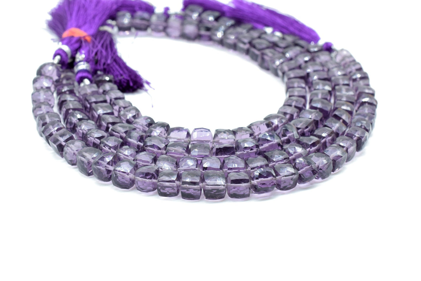 Natural Amethyst Faceted Square Cube Dice Beads,7mm Faceted Cube Beads,Purple Gemstones Cubes,Cube square nugget,jewelry making beads,3d box