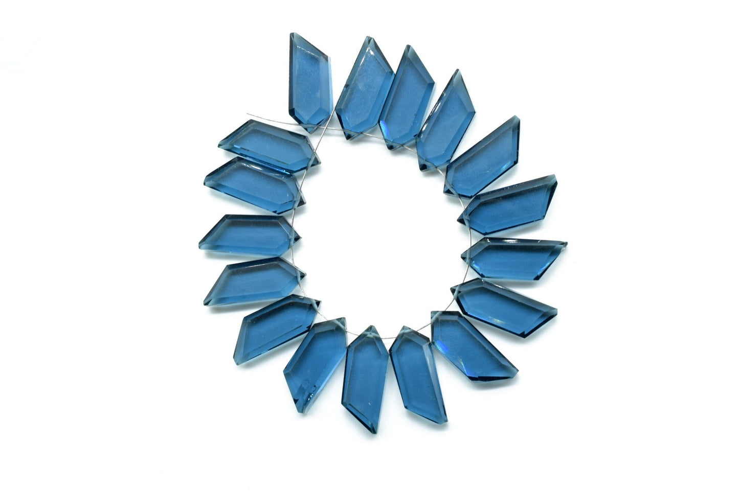 Navy Blue Chalcedony Fancy shape briolette,Blue Chalcedony Briolettes,Blue Chalcedony faceted bead, Gemstone Briolette,jewelry making supply