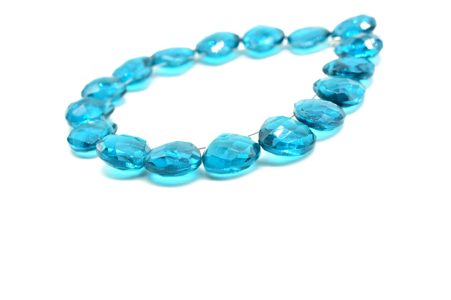 Apatite Peacock Quartz Briolettes,Peacock Blue Quartz Faceted Beads,10mm heart shape strand,Teal Blue faceted beads,jewelry making supplies