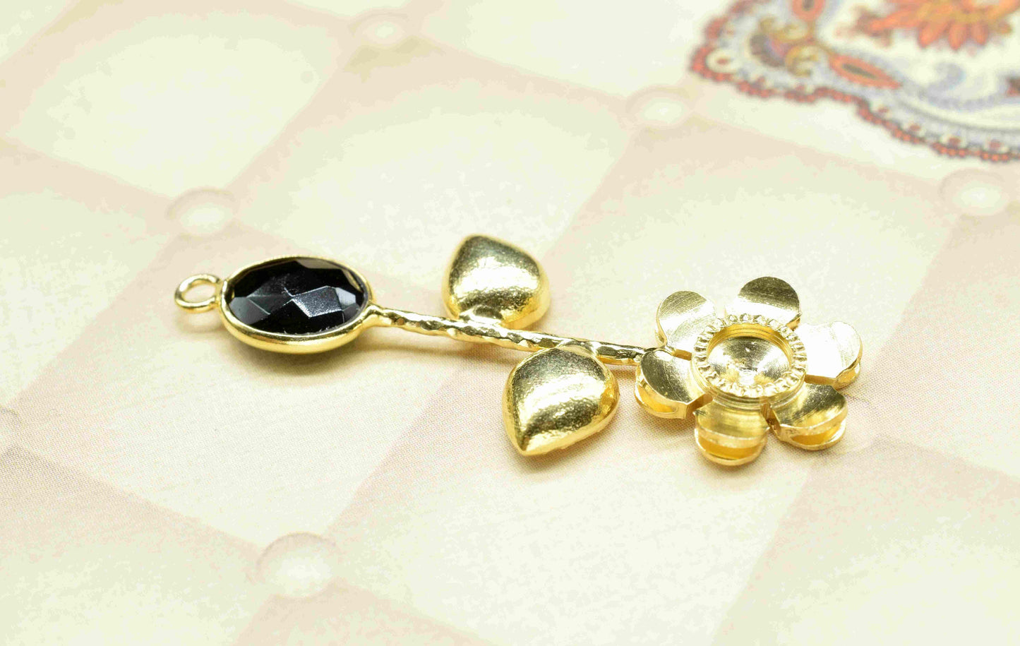 Amethyst Gemstone Pendant , Amethyst  Handmade Pendant , Single Bail Gemstone Connector, Gold Plated Gemstone Connectors , Summer Collection
