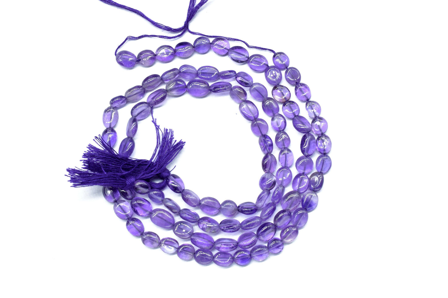 Amethyst Oval Smooth Beads,Amethyst Strands Beads,Gemstone Oval Shape Beads,Handmade Jewelry,Jewelry Making Beads, Amethyst Gemstone Beads
