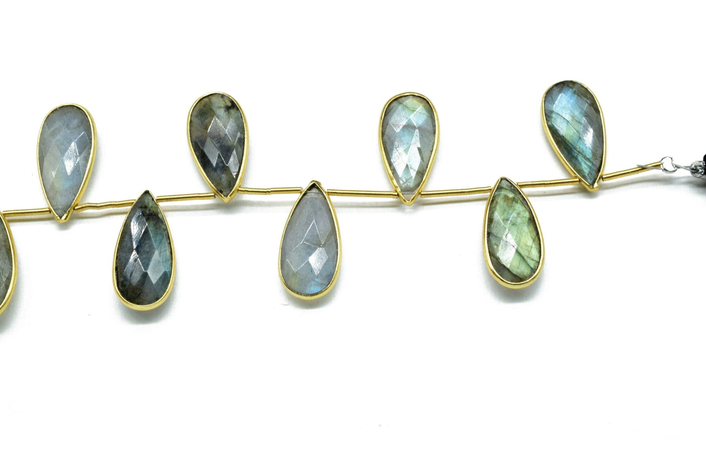 Labradorite Faceted Pear Shape 8x20mm 9 pieces strand,Teardrop Beads,Labradorite charms,AAA Quality,Labradorite Jewelry Beads,Bezel Links