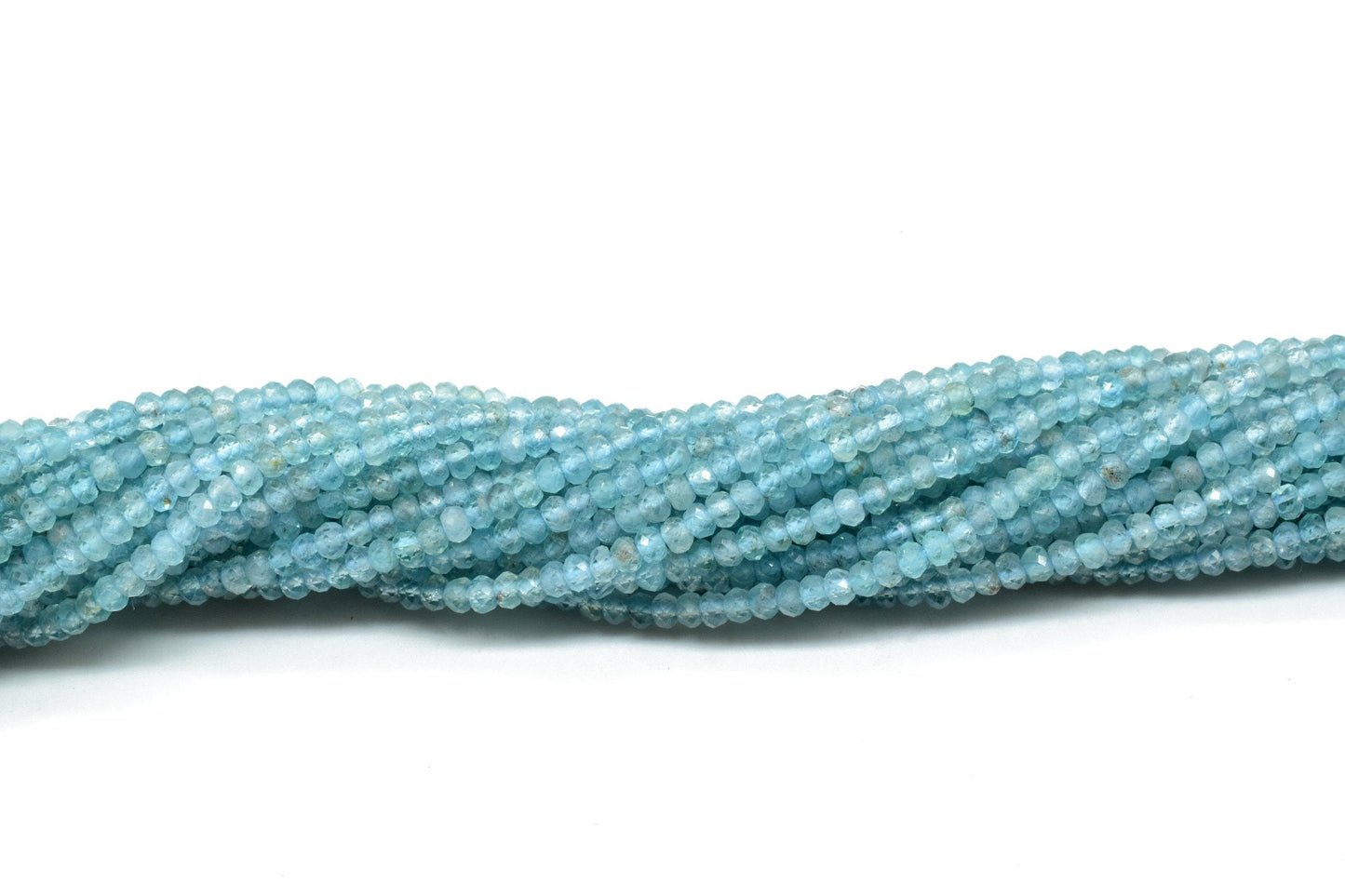 3mm Apatite Beads,Rondelle Faceted Beads,AAA Quality beads,Jewelry Making beads,Semi Precious Beads,sky blue Apatite beads,13'' beads strand
