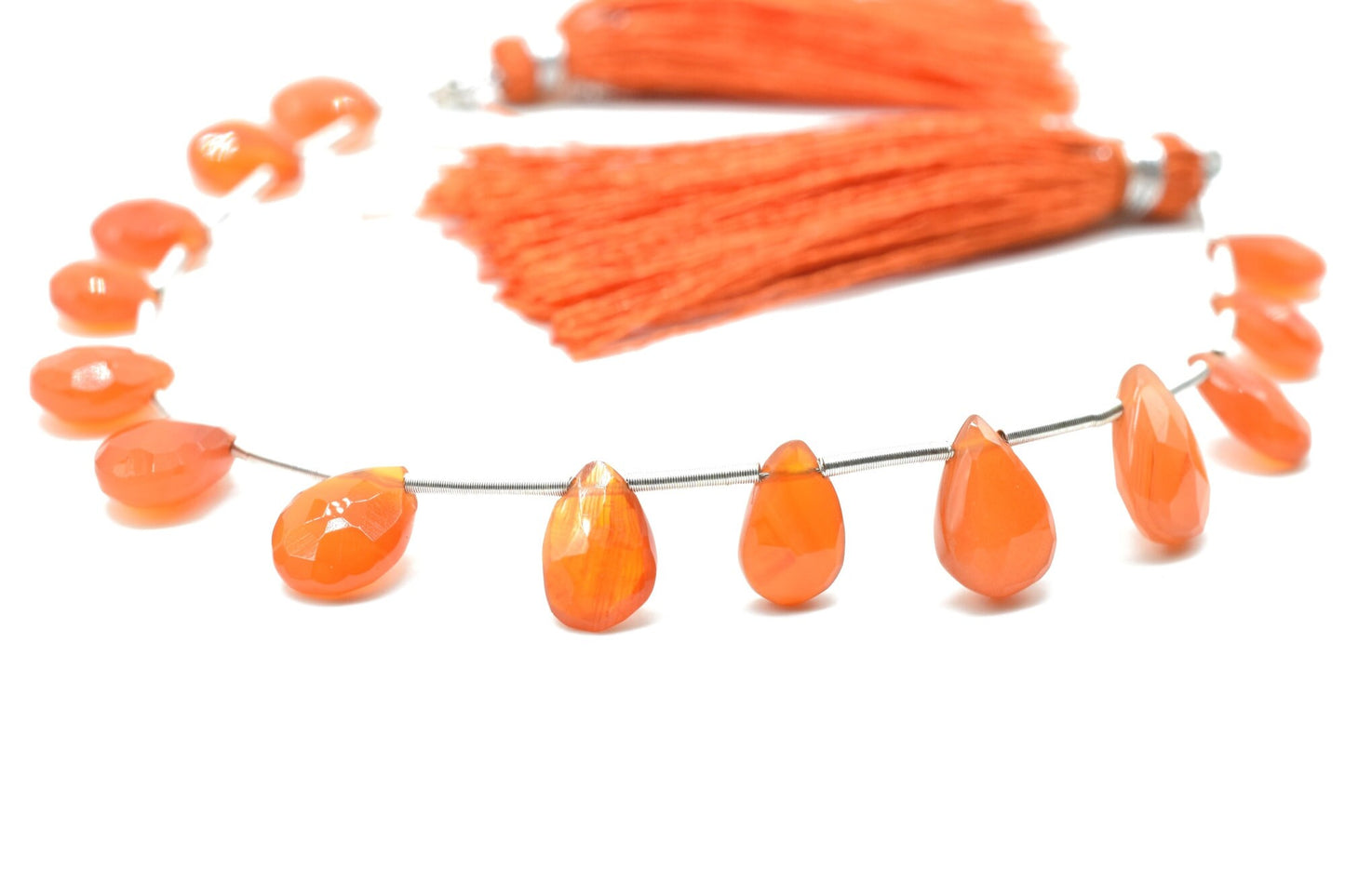 Carnelian 7x10mm TearDrop Briolettes,Carnelian drops,Jewelry making beads,Supplies beads,Carnelian Pear shape Briolettes,Briolettes strand