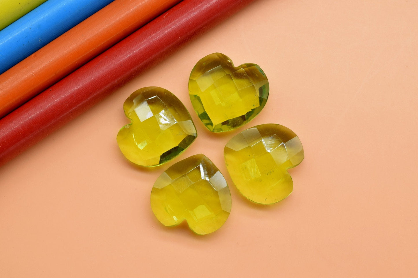 Peridot 14mm carved Briolettes,Peridot Quartz Faceted Heart Shape Beads,AAA Grade Quality Peridot Briolettes Beads,calibrated peridot stones