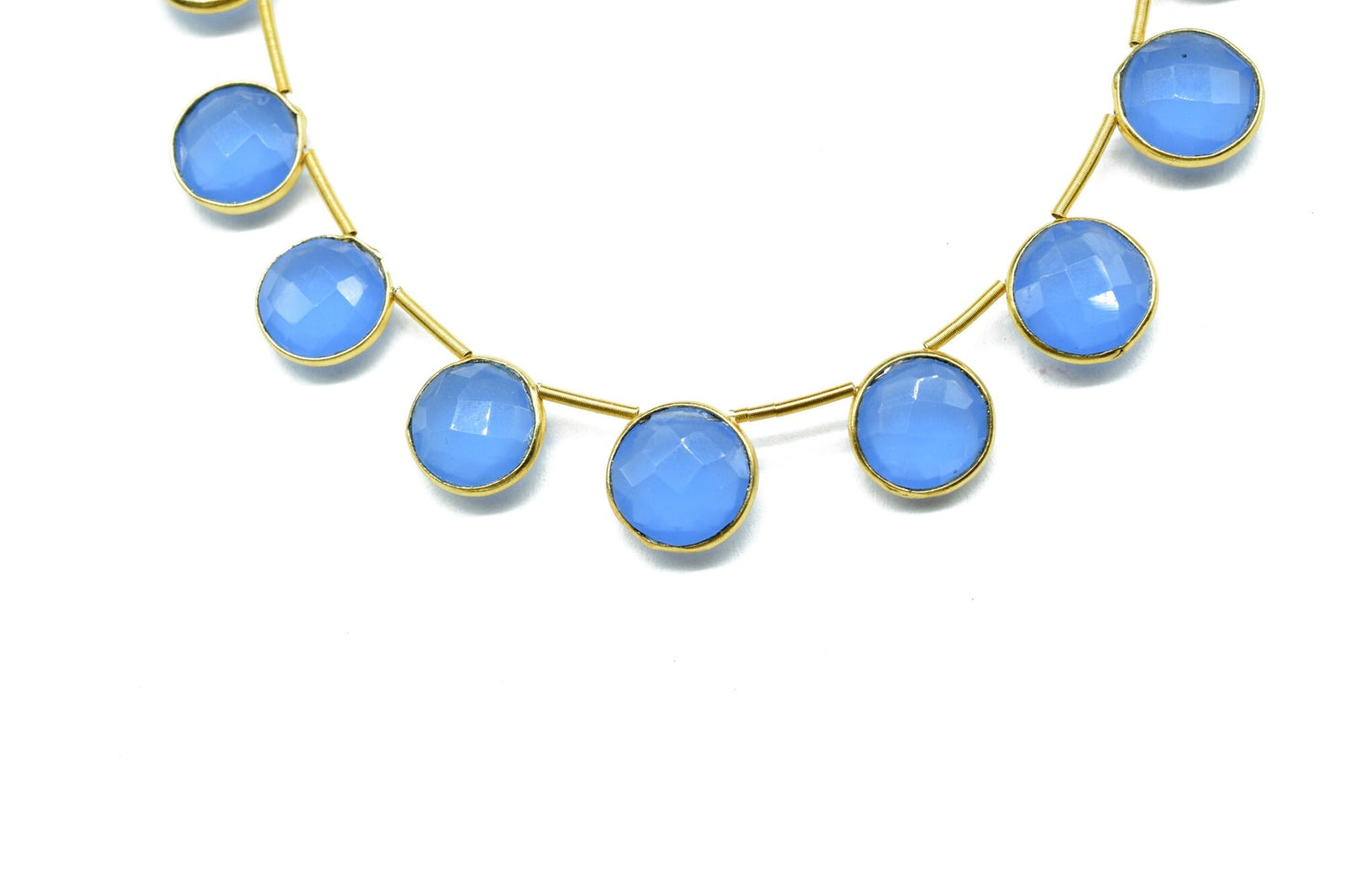 11 Pieces Blue Chalcedony 10mm Faceted Round Shape charms strand,Blue Faceted Gemstone JewelryMaking Component,charm,Brass charms,jewelry