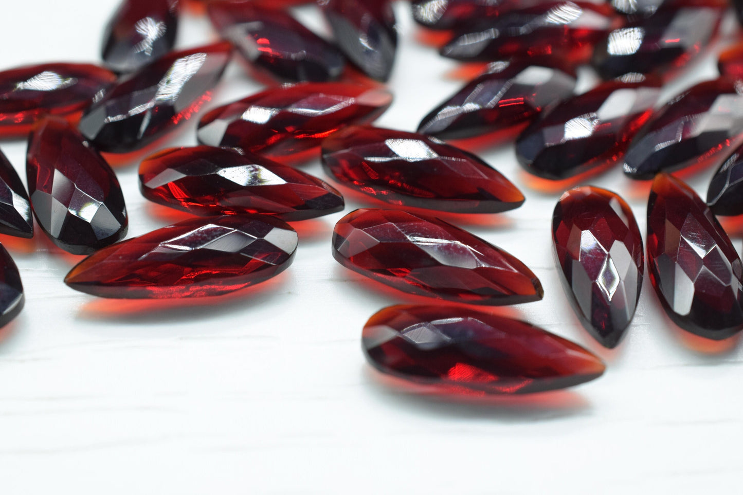 Garnet 8X20mm Faceted Teardrop Beads,Garnet Faceted  Briolettes,Garnet Faceted Beads,jewelry making Beads,Garnet Pear Shape Beads,Garnet
