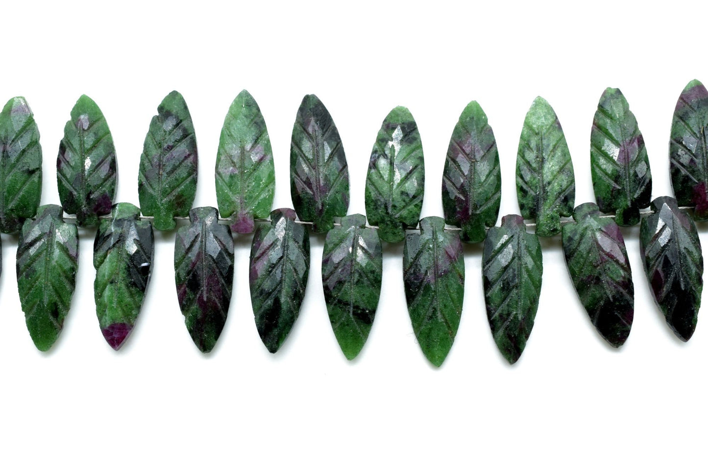 Natural Ruby Zoisite 8x20mm carved Briolettes,,Gemstone Briolettes,Ruby Zoisite Carved Briolettes,Ruby Zoisite Carved Fancy Shape Briolette