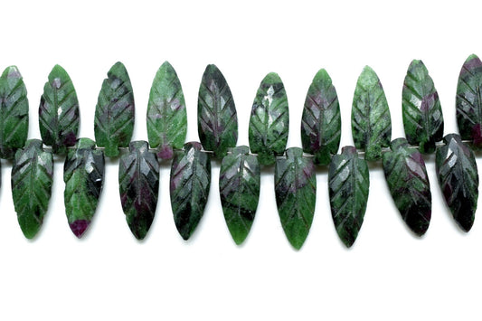 Natural Ruby Zoisite 8x20mm carved Briolettes,,Gemstone Briolettes,Ruby Zoisite Carved Briolettes,Ruby Zoisite Carved Fancy Shape Briolette