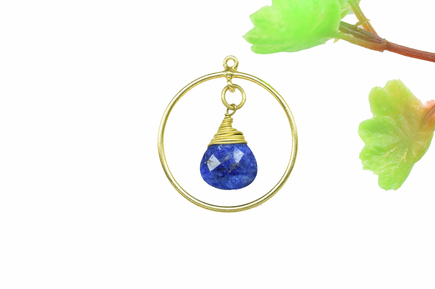 Finding Circle Pendant,Wire Wrapped Finding Component,Gemstone Heart Shape Pendant Jewelry,Handmade Beads Dangle Earring,Station Link Supply