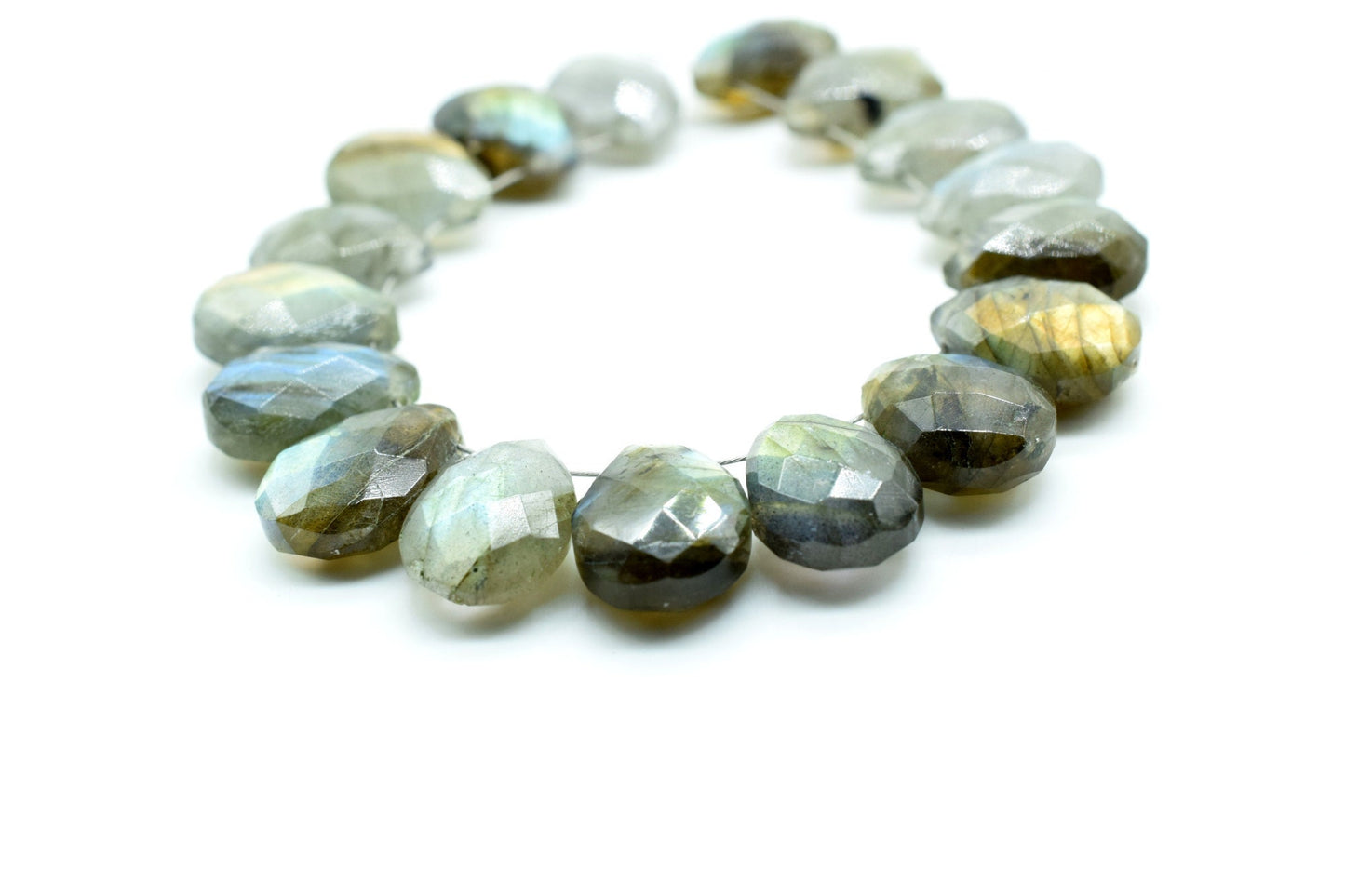 Labradorite 9x13mm Faceted Pear Briolettes,Labradorite Faceted Briolettes,Calibrated Gemstone, Labradorite Pear Briolette,wholesale beads