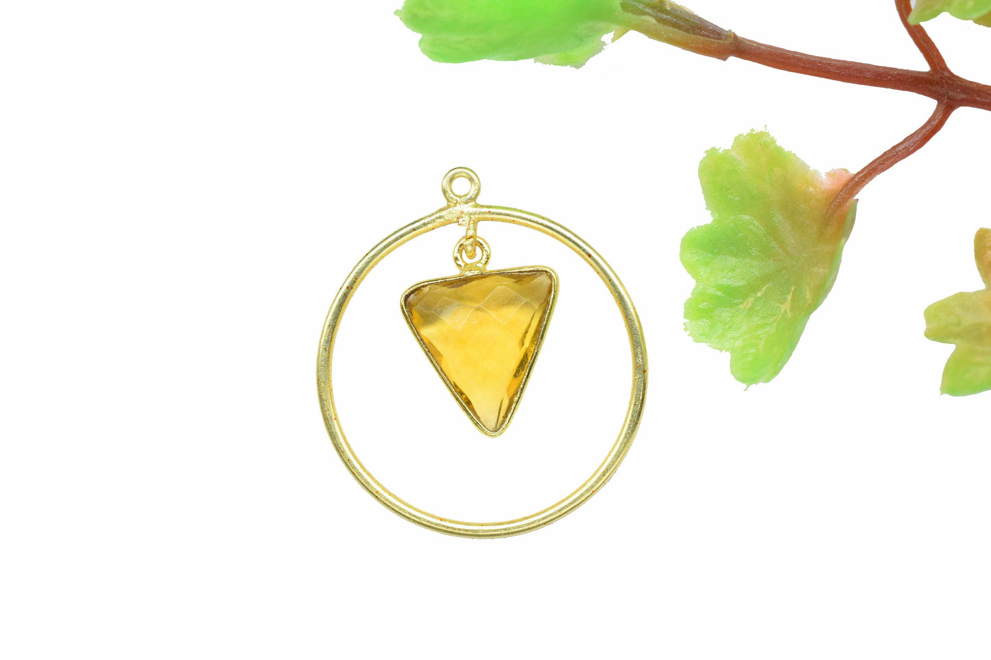 Handmade Triangle Bezel Pendant,Finding Round,Gemstone Circle Components,Beads Pendant Jewelry,Components Dangle Earring,Station Link Supply