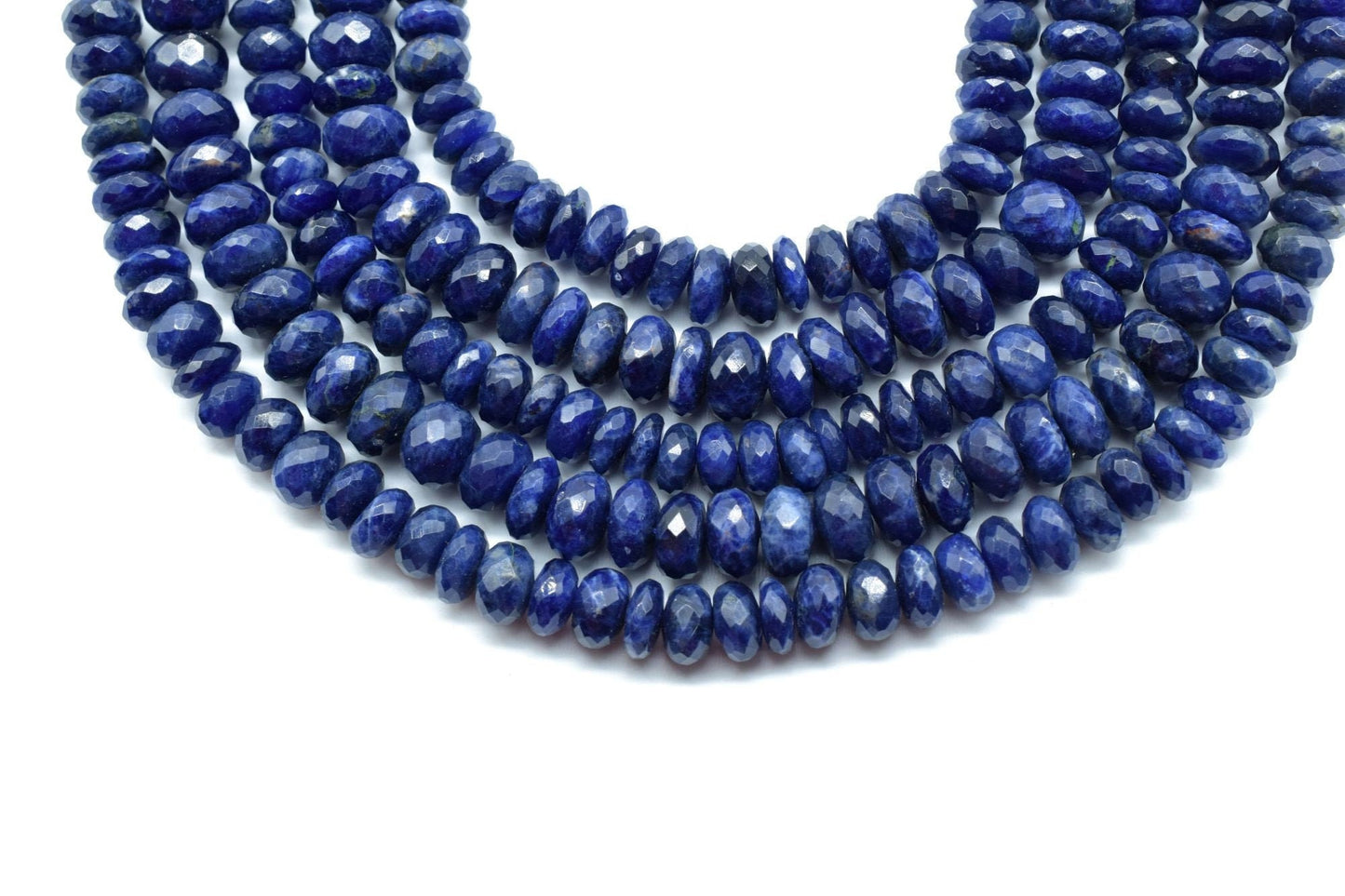 Lapis Lazuli rondelle Beads,8mm to 8.5mm faceted Beads,Dark Blue stone beads,Semi Precious Beads,Lapis Big size bead,fine quality beads,