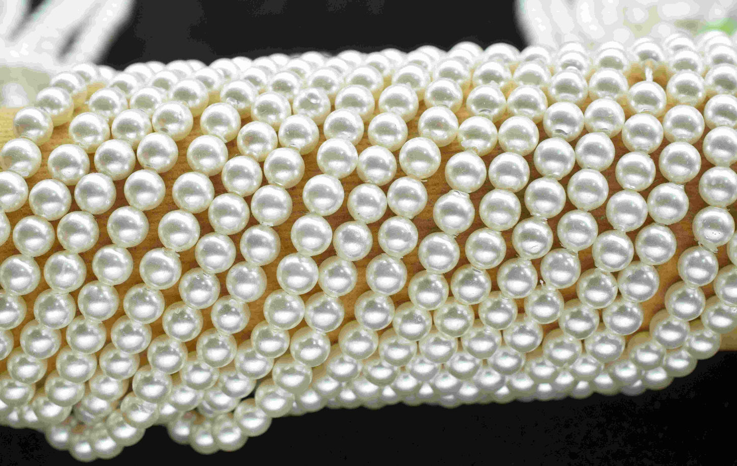 4mm  Pearl Beads Strand,WHOLESALE 4 mm Pearl Beads,AAA Quality pearl Beads,Lustrous quality pearls,15'' Pearl Strand