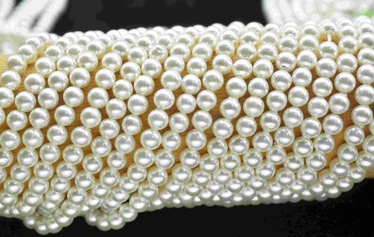 4mm  Pearl Beads Strand,WHOLESALE 4 mm Pearl Beads,AAA Quality pearl Beads,Lustrous quality pearls,15'' Pearl Strand