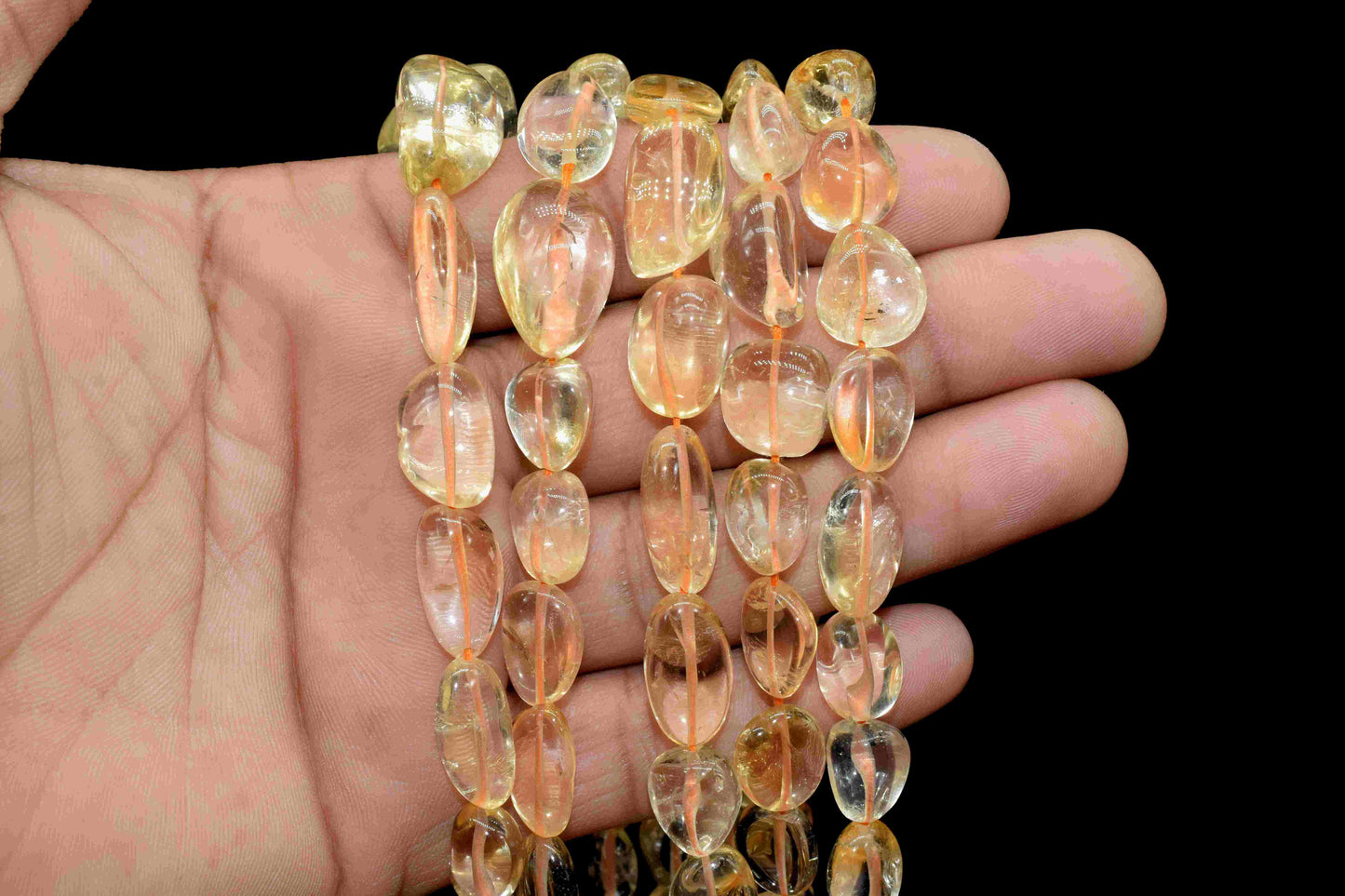 Citrine Smooth Oval Shape Briolettes,Citrine Oval Beads,Big Natural Smooth,Natural Citrine Plain Oval Beads, Smooth Beads, Plain Oval Beads
