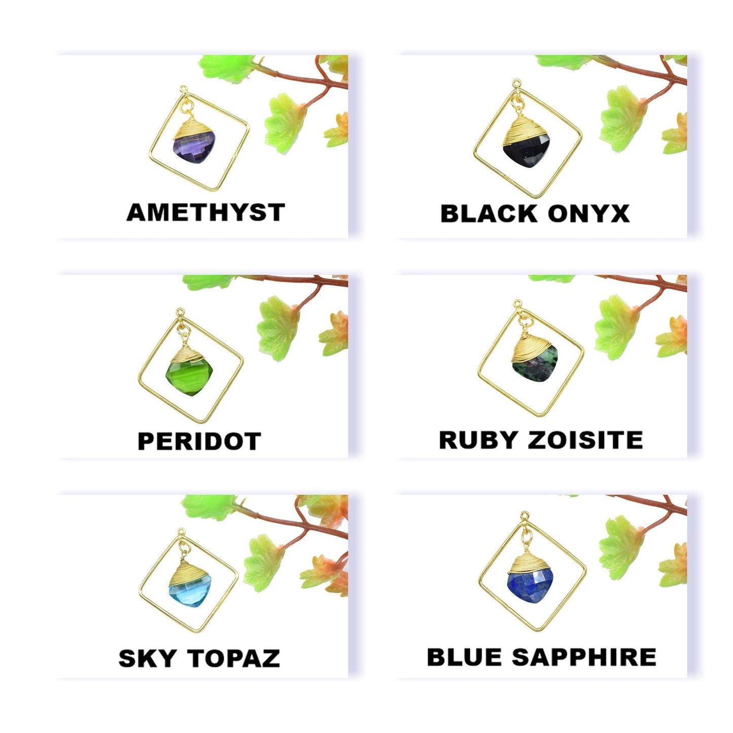 Gemstone Finding 12mm Square Pendants,Statement Earring Jewelry, Carft Supplies Tools,Handmade Circle Bezel Pendants,Gemstone Craft Supply