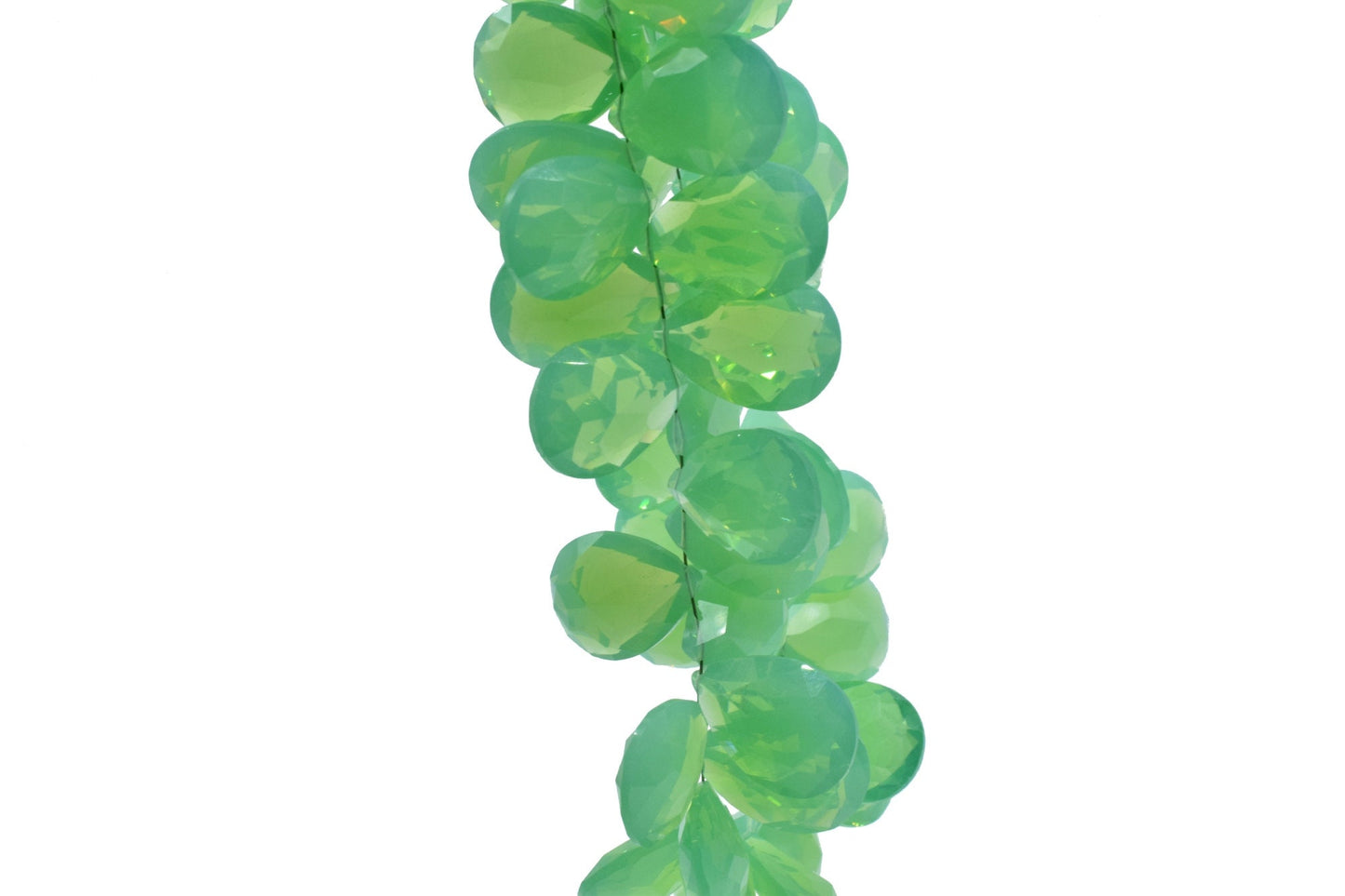 Chrysoprase Faceted Briolette 13x18mm Pear Shape,Briolette Gemstones, Chrysoprase Briolette,Chrysoprase beads,Chrysoprase pear beads,jewelry