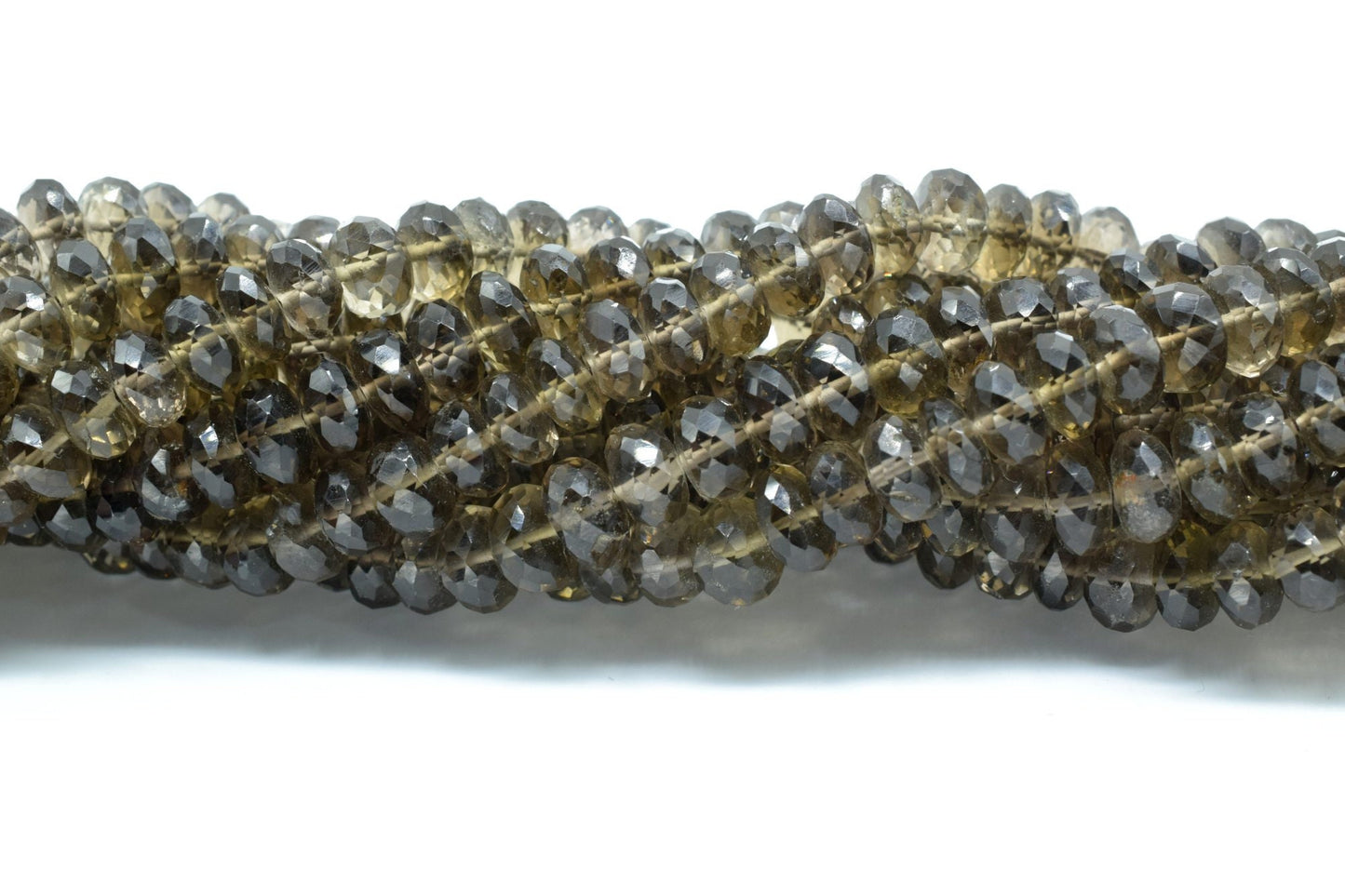 1 Strand Bear Quartz Beads,Rondelle Shape Faceted Beads,6 Inches 7mm To 8.5mm Approx Size Gemstone Beads, Bear Quartz faceted rondelle beads