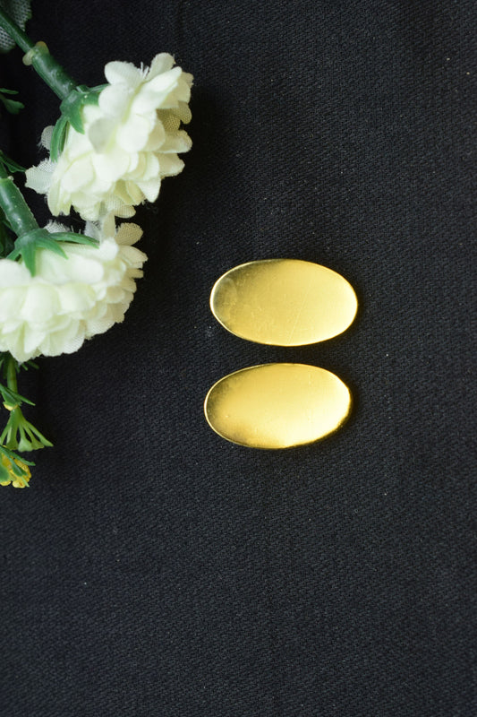 Gold plated Brass Earring post Studs,Oval shape Earring connector,Brass Earring charms,Earring findings jewelry,Brass Jewellery,Wedding Gift
