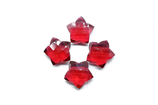 Pink Tourmaline 14mm carved star shape Briolettes,star shape Faceted Briolette,Gemstone,Hand Carved Briolette,Carving Gemstone,Carved stones