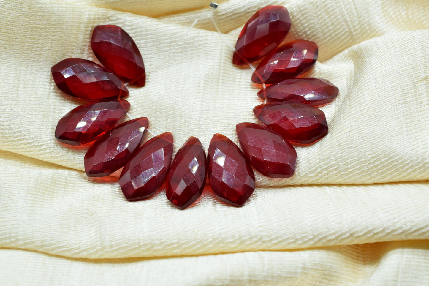 Garnet 10x20mm Faceted Pear Shape Briolette, January birthstone gemstone,Pear Briolettes Gemstone Beads Rare Garnet,Superb Item at Low Price