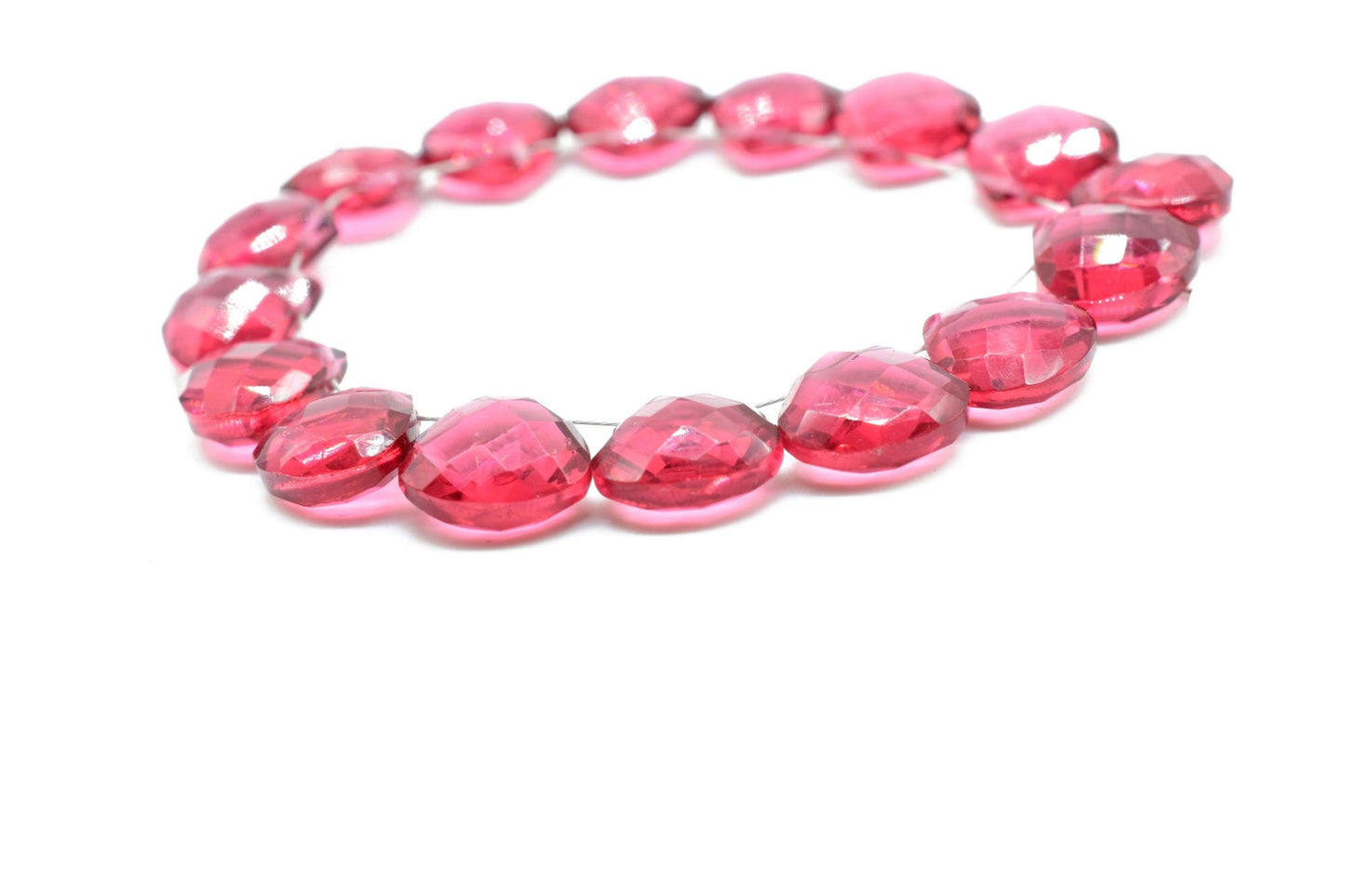 Tourmaline Heart Shape Briolettes,Precious Briolettes,10mm Heart Shape Faceted beads,Pink Briolettes,AAA Quality beads,50 pcs full Strand