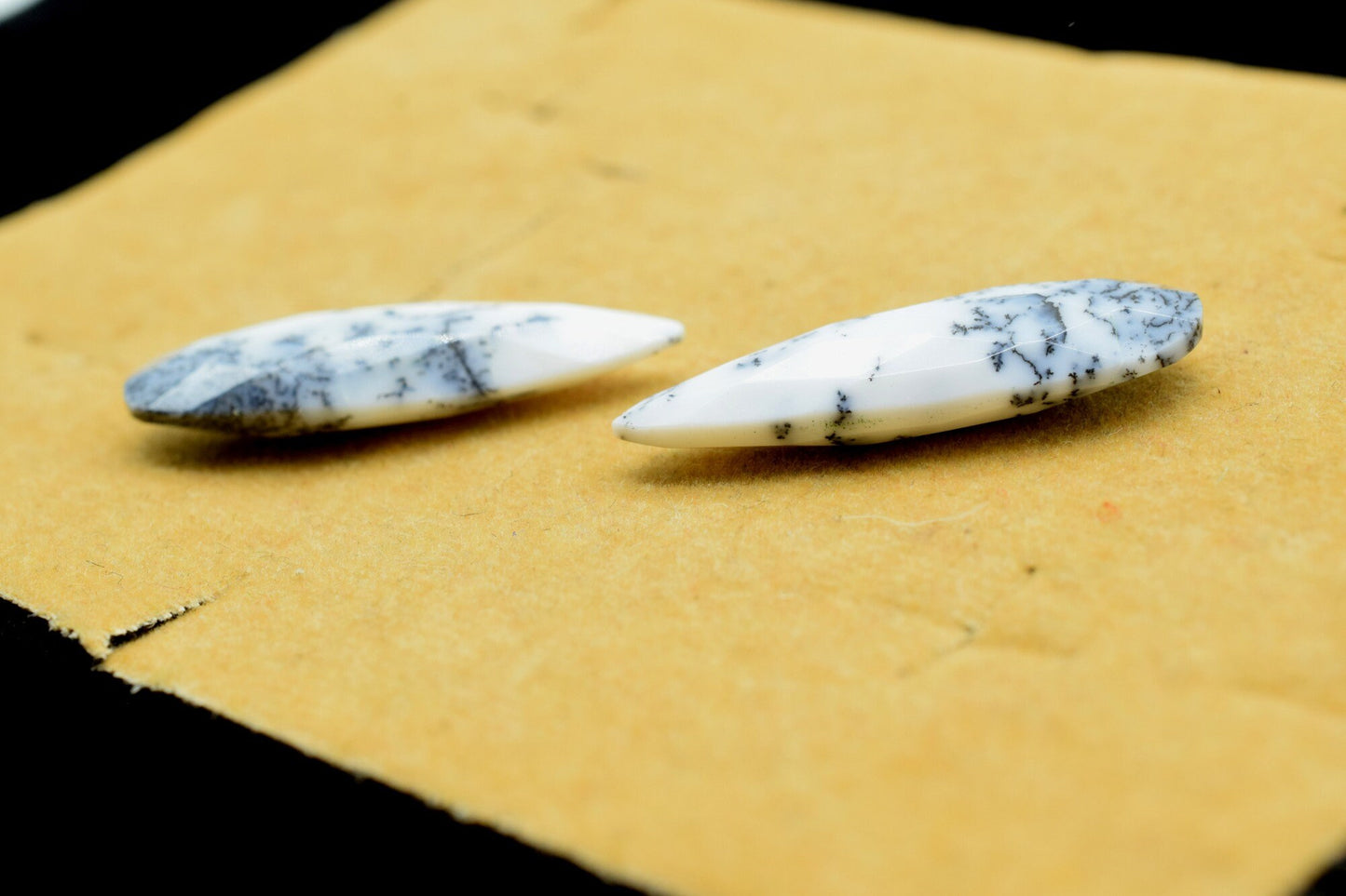 Dendrite Opal Faceted long pear shape beads,10x30mm Long Pear Shape Briolettes,Gemstone Briolettes,Calibrated Gemstone,Long Pear Beads,Gift