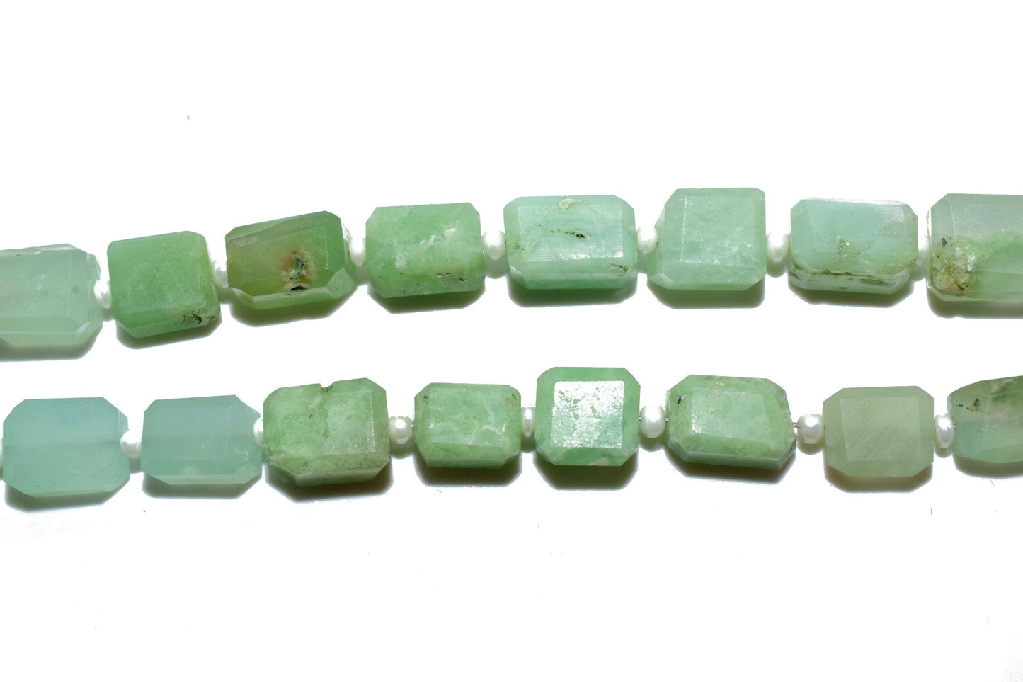 Chrysoprase Faceted nugget Briolette string,Chrysoprase cushion,Jewelry making beads,Supplies beads,Chrysoprase Briolettes,Green Briolettes