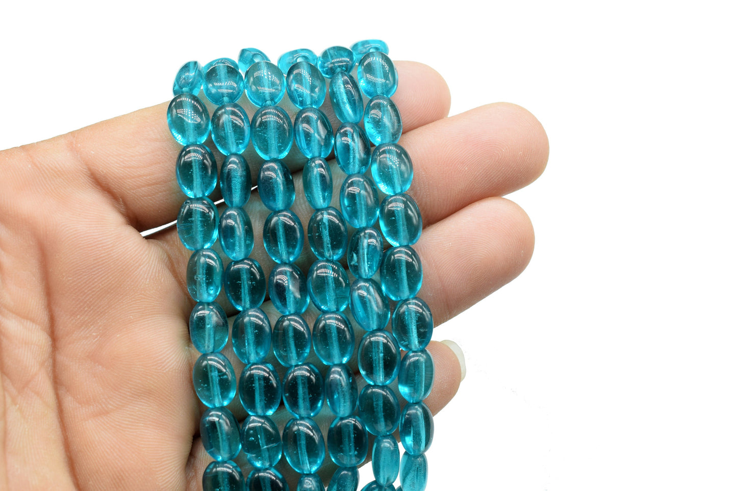 Neon Apatite Smooth Oval Beads,Neon Apatite Smooth Beads,Loose Beads for Jewelry Making,Oval Beads Strand,