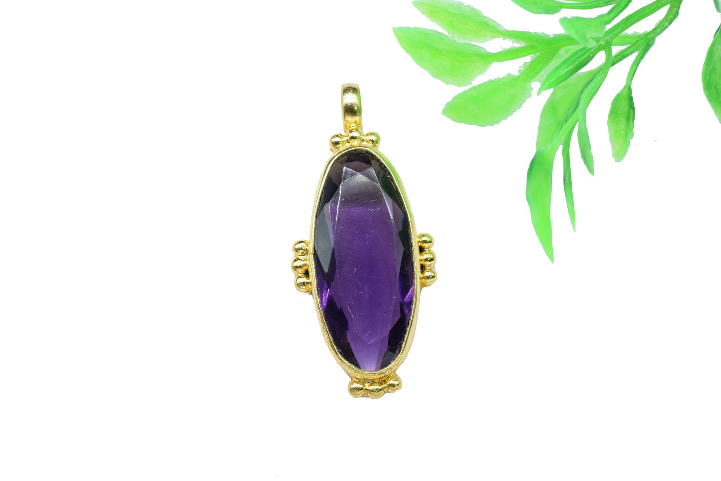 Amethyst Designer Pendant Charms,Loop Pendant,Classic Pendant Charms,Amethyst Statement Jewelry,Gemstone Pendant,Handmade Carft,Long pendant