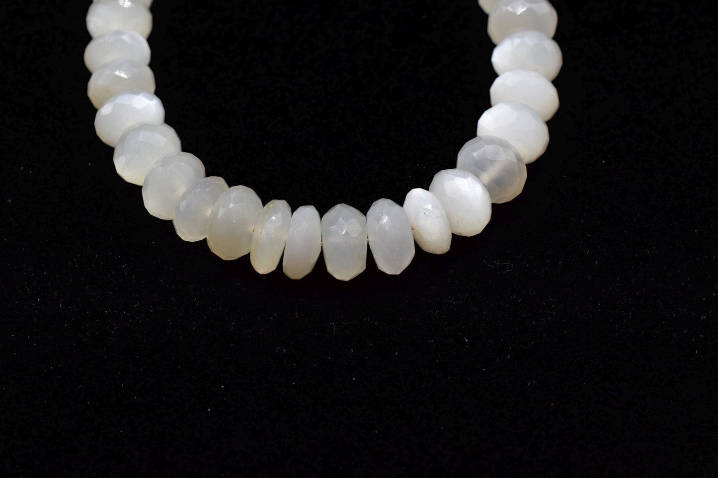 White Moonstone 6mm faceted Rondelle Beads,Moonstone beads,Jewelry Making beads Craft,Moonstone Gemstone Bead,Moonstone fine beads, jewelry