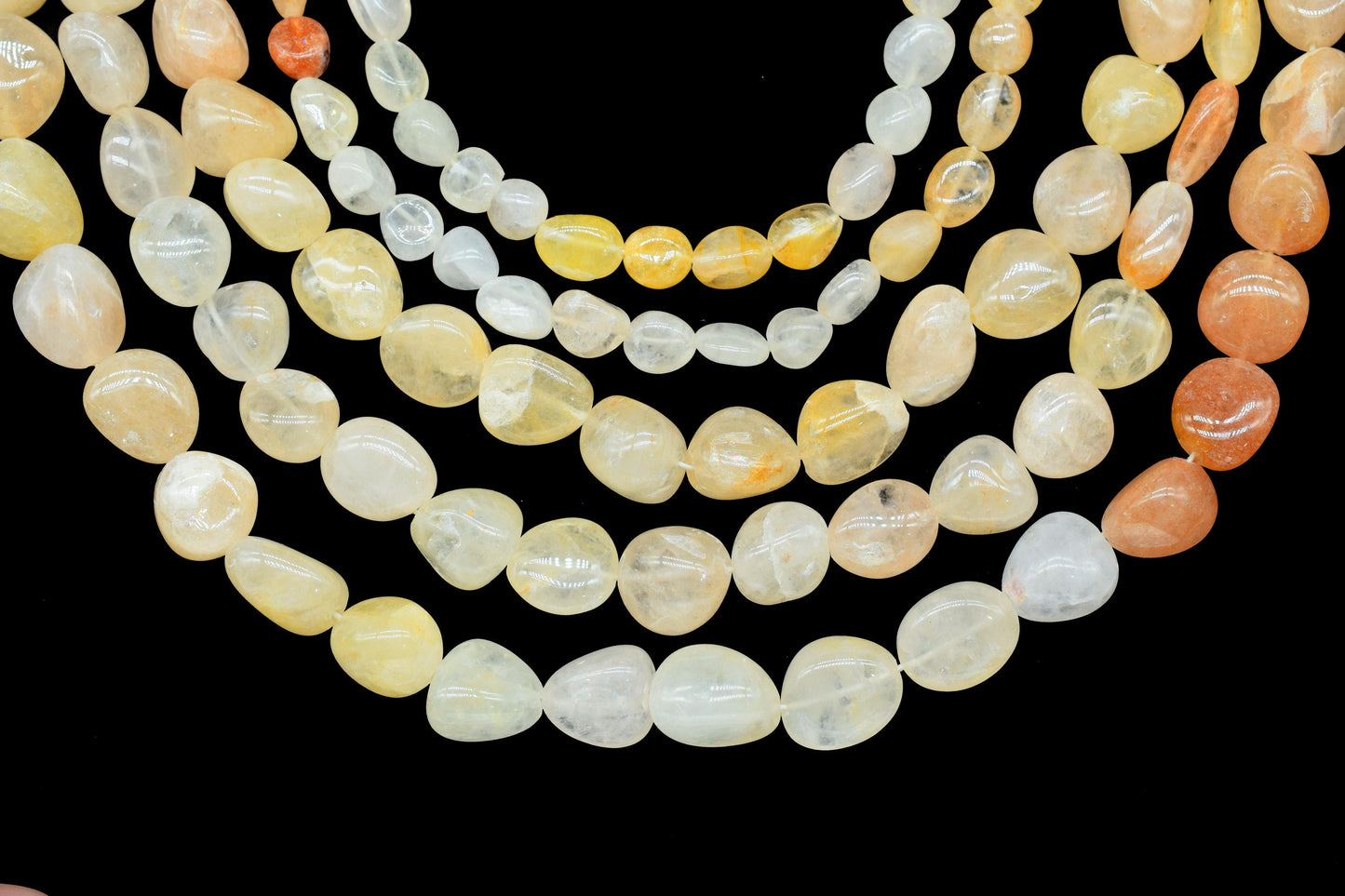 Natural Gemstone Nuggets Beads/Smooth Beads/Jewelry Making Craft/Multi Moonstone Nuggets Beads/Handmade Jewelry/Jewelry Component/B'day Gift