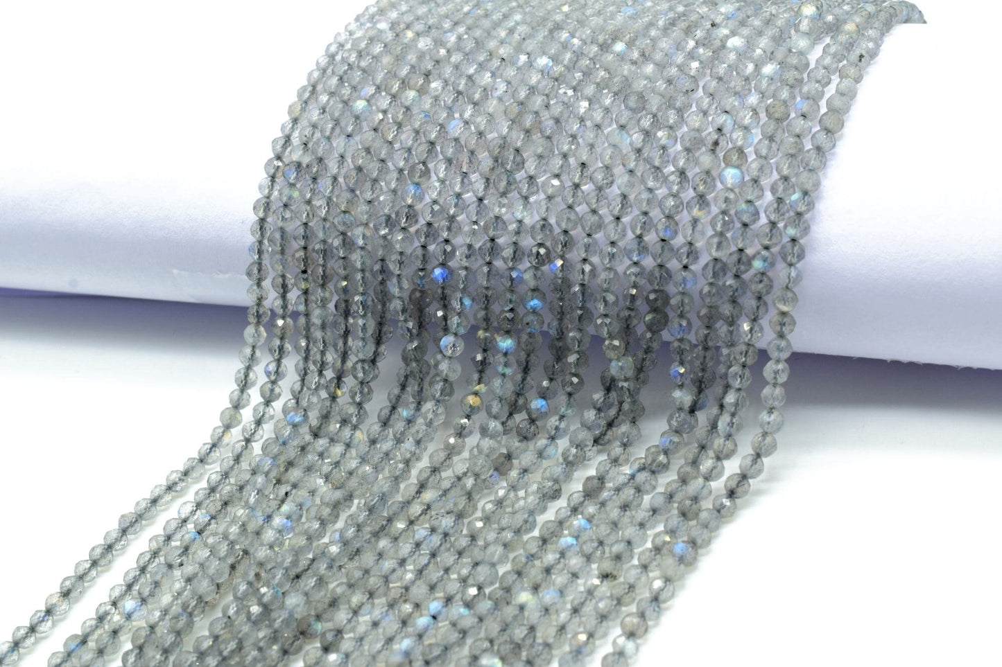 3mm Labradorite Faceted Beads,Rondelle beads,Gray Faceted beads,Jewelry Making Craft,Labradorite Gemstone Bead,Super Fine Quality beads