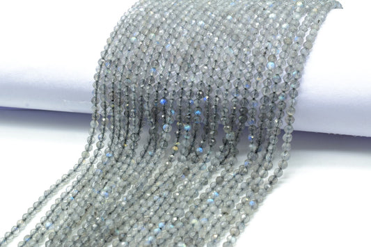 3mm Labradorite Faceted Beads,Rondelle beads,Gray Faceted beads,Jewelry Making Craft,Labradorite Gemstone Bead,Super Fine Quality beads