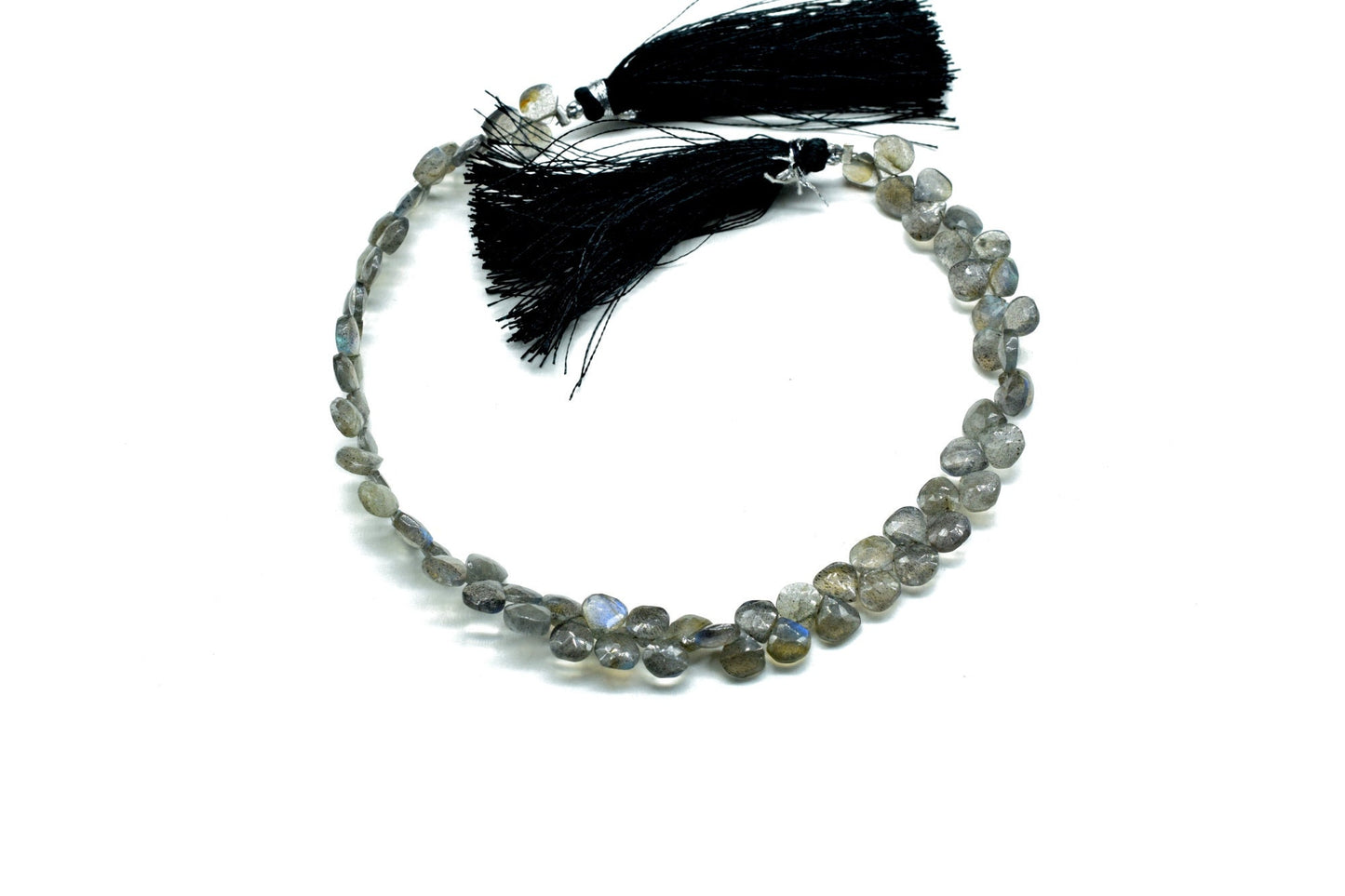 6mm Heart Faceted Beads Labradorite Faceted Briolettes,AAA Quality,June Birthstone Jewelry,Wholesale Gemstone beads,Jewelry Making,Gift