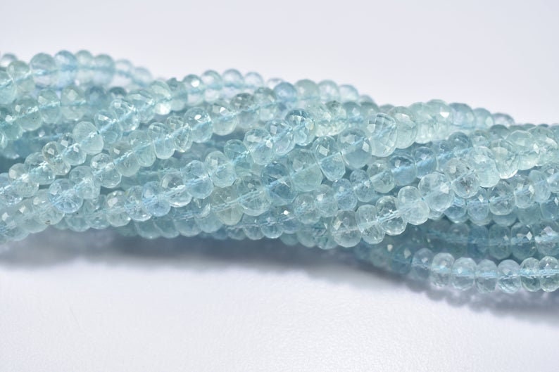 Aquamarine Faceted tyre Beads 6mm,Aquamarine Faceted Beads,Wholesale Beads,Rondelle Beads Semiprecious Faceted,Gemstone Beads,semi precious.