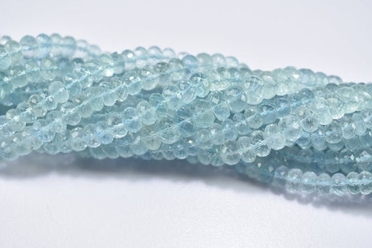 Aquamarine Faceted tyre Beads 6mm,Aquamarine Faceted Beads,Wholesale Beads,Rondelle Beads Semiprecious Faceted,Gemstone Beads,semi precious.