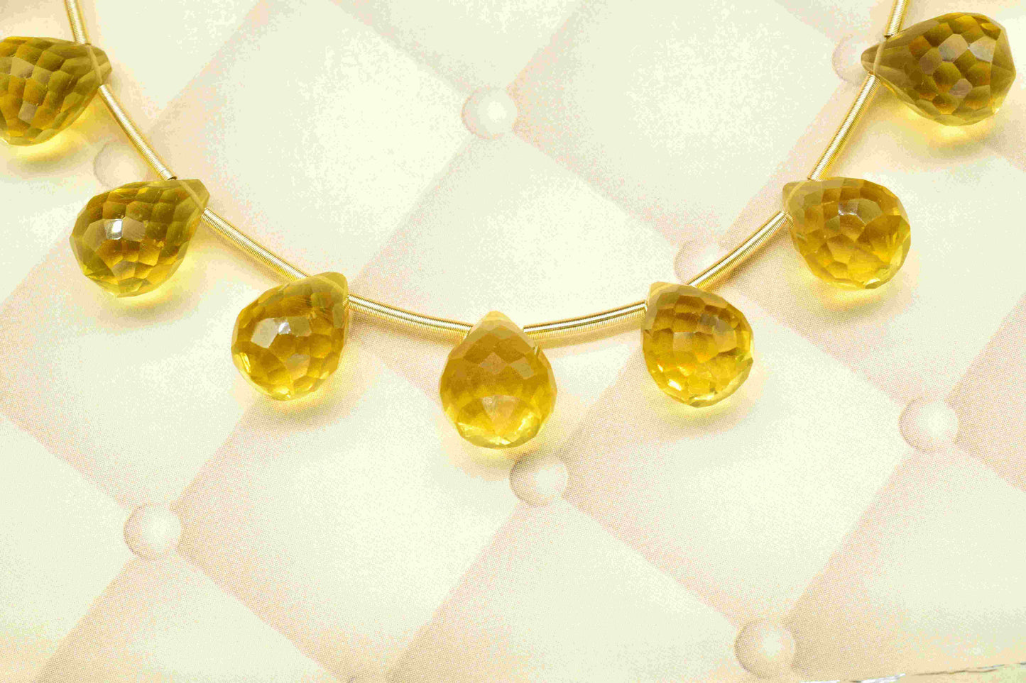 Citrine Drop 10x14mm Faceted Briolette,Teardrop Shape Briolette,Yellow Color Citrine Drop,Citrine Faceted Drop Shape Briolettes jewelry,Gift